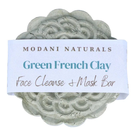 Modani Naturals Cleanse & Mask Bar - French Green Clay 100g