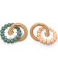 OB Designs Beechwood & Silicone Teether Toy