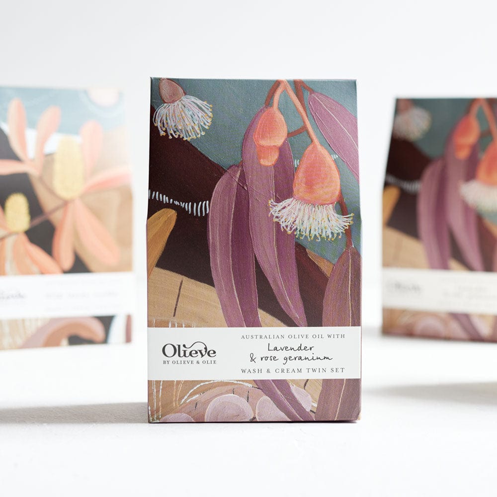 Olieve Artist Wash & Cream Twin Set Lavender Rose Geranium