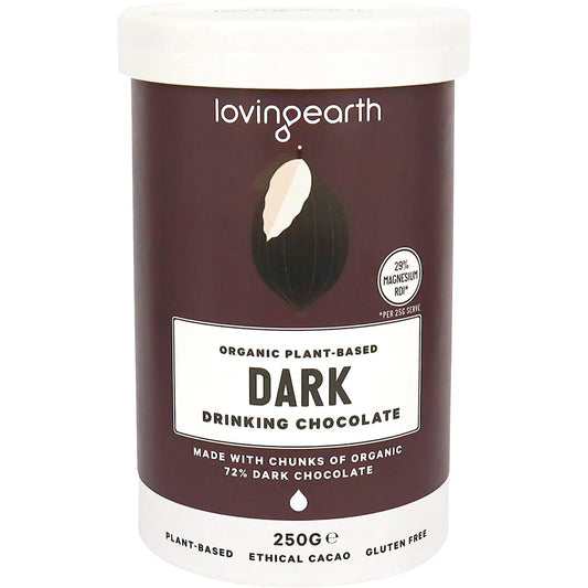 Organic dark drinking chocolate 250g by Loving Earth
