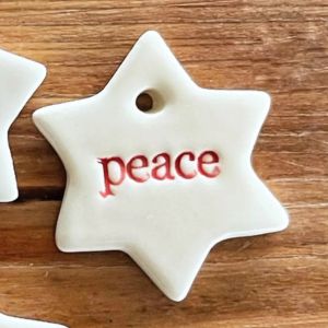 Paper Boat Press Mini Ceramic Decoration - Star (One)