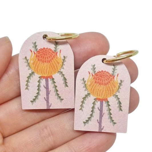 Pixie Nut and Co Showy Dryandra Earrings