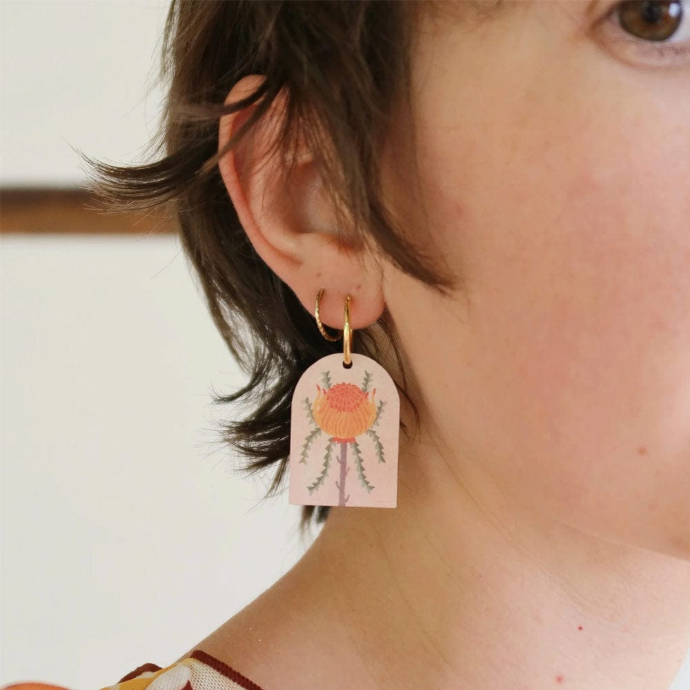 Pixie Nut and Co Showy Dryandra Earrings