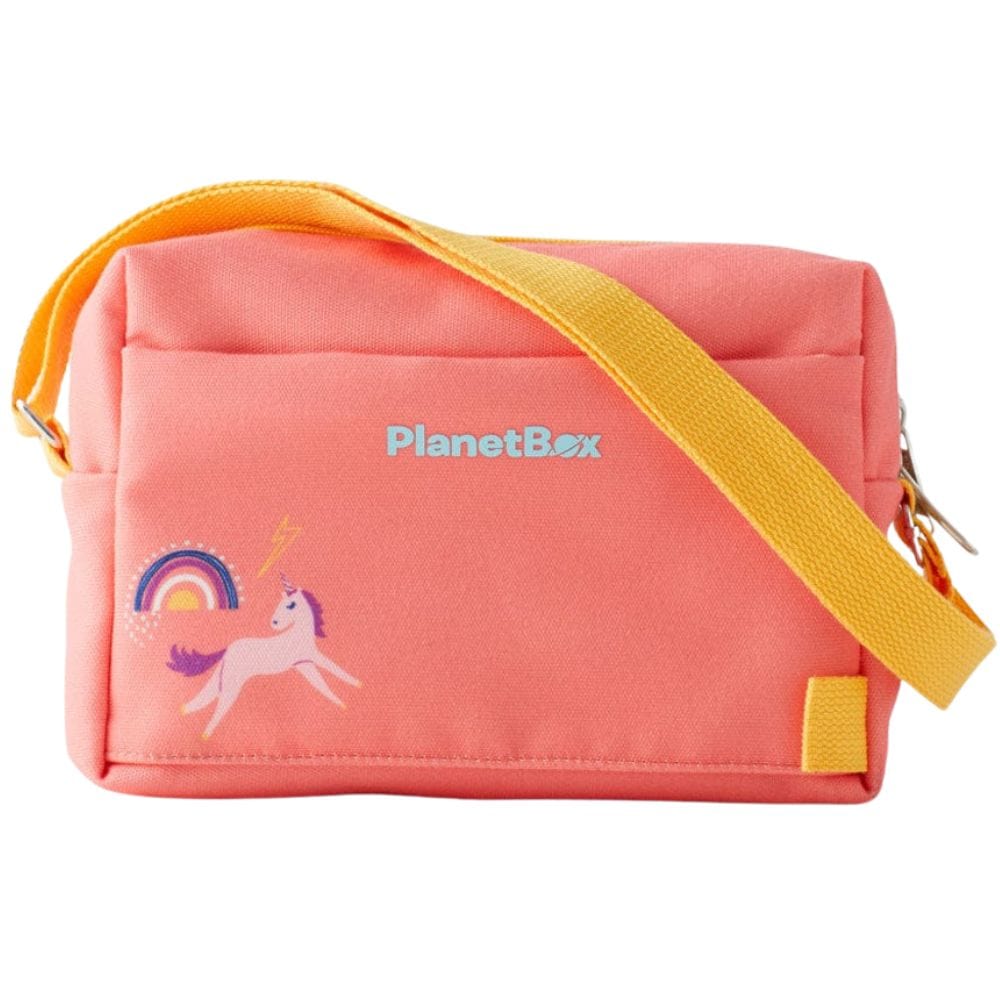 PlanetBox Shuttle Carry Bag Small Peach Rainbow Unicorn