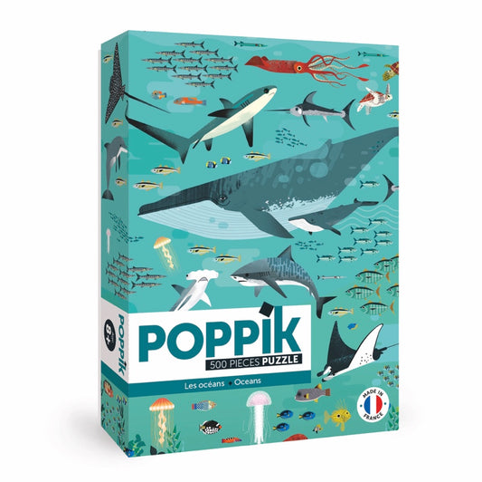 Poppik Discovery Jigsaw Puzzle 500 Piece - Oceans