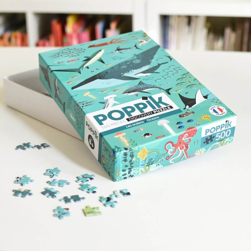 Poppik Discovery Jigsaw Puzzle 500 Piece - Oceans
