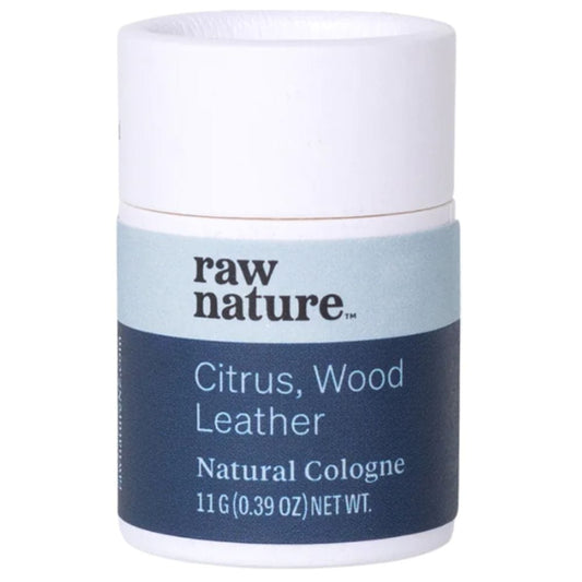 Raw Nature Natural Perfume Stick 11g - Citrus, Wood & Leather