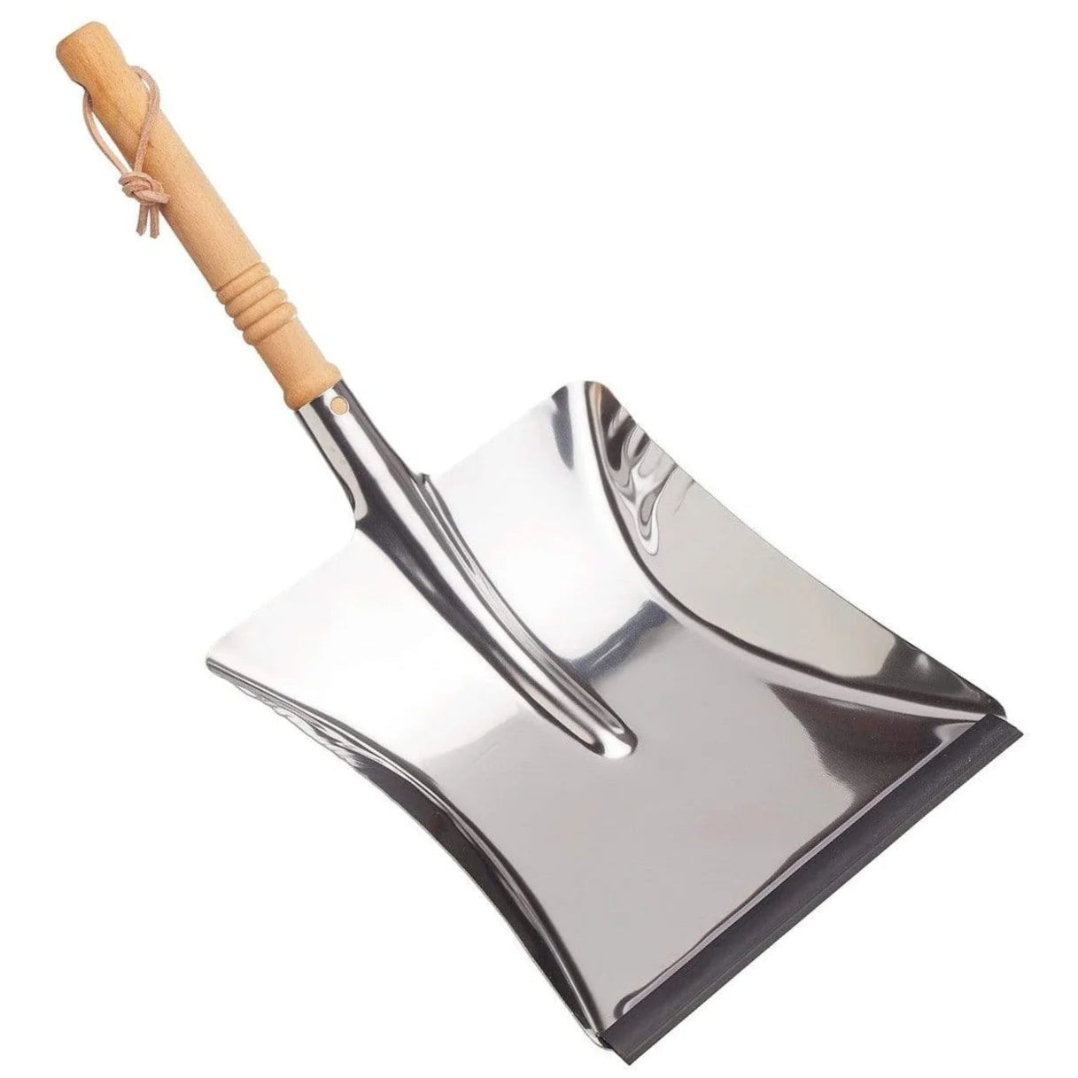 Redecker Dust Pan - Stainless Steel with Beechwood Handle