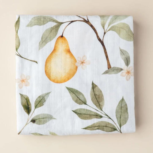 Snug as a Bub & Co. Organic Swaddle - Whimsical Pear