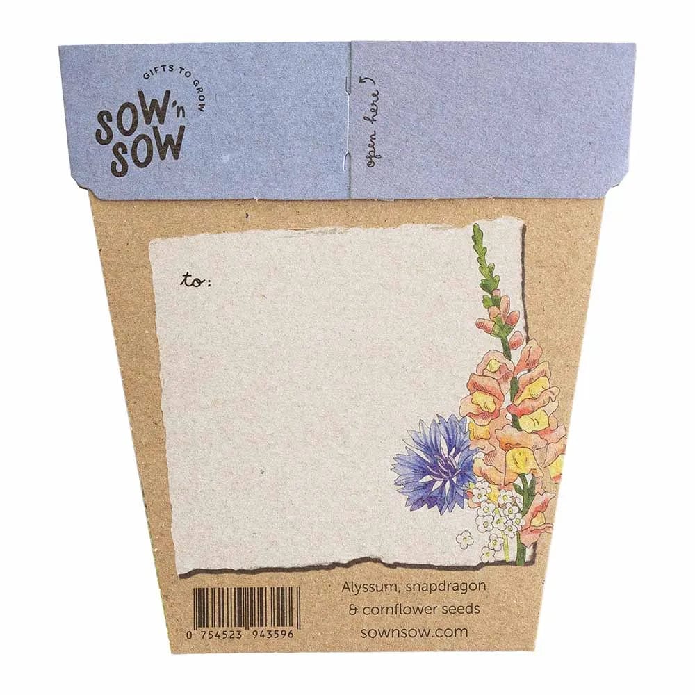 Sow 'n Sow Gift of Seeds Greeting Card - Mum
