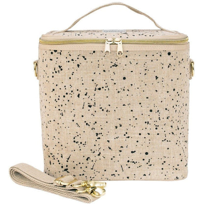 SoYoung Large Linen Insulated Lunch Poche