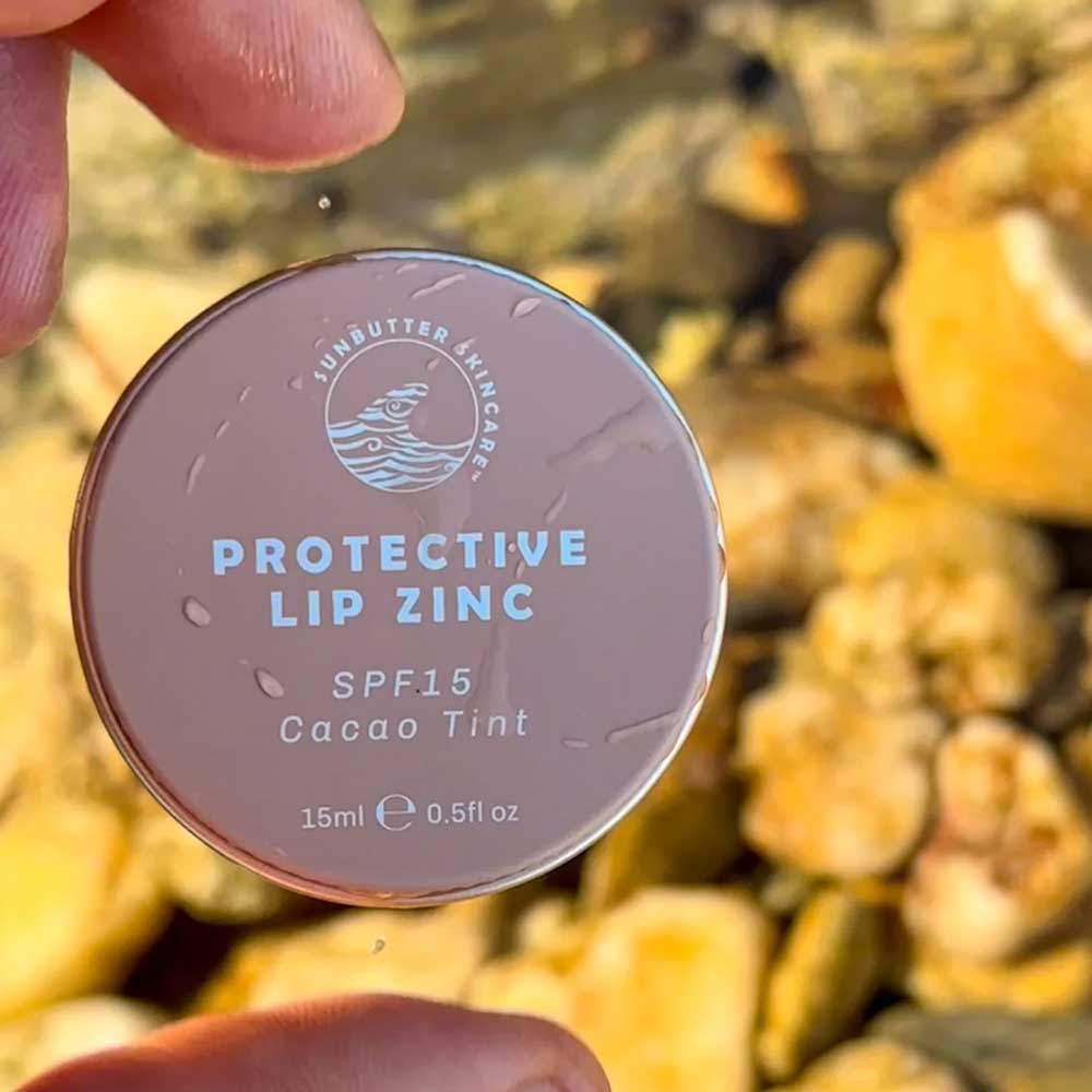 Sunbutter SPF 15 Protective Lip Zinc 15ml Cacao Tint
