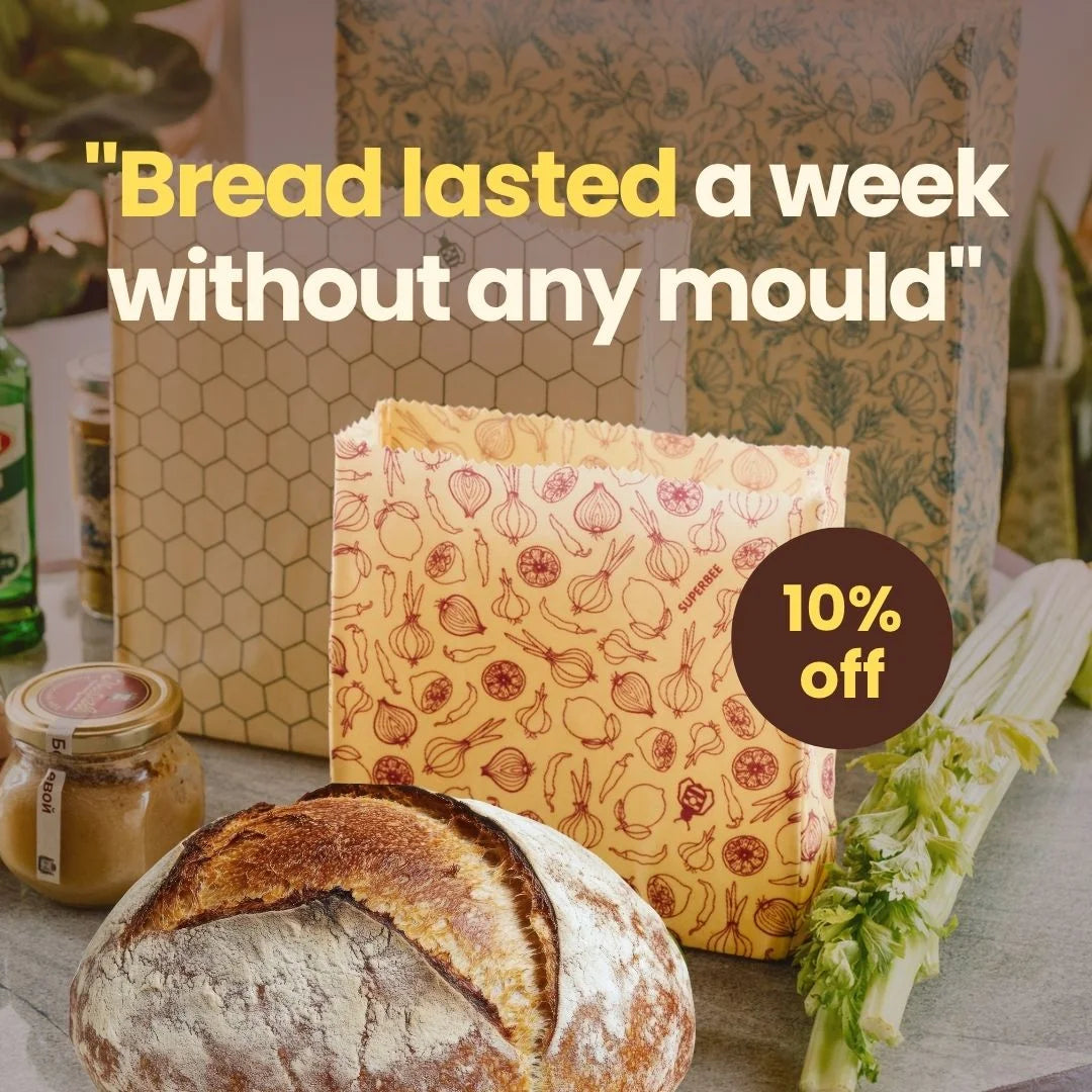 SuperBee Beeswax Bread Bag & Food Storage Bag