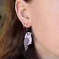Pixie Nut & Co. Tawny Frogmouth Hoop Earrings