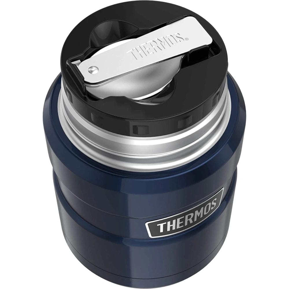 Thermos King Stainless Steel Insulated Food Jar (w/ folding spoon) 470ml