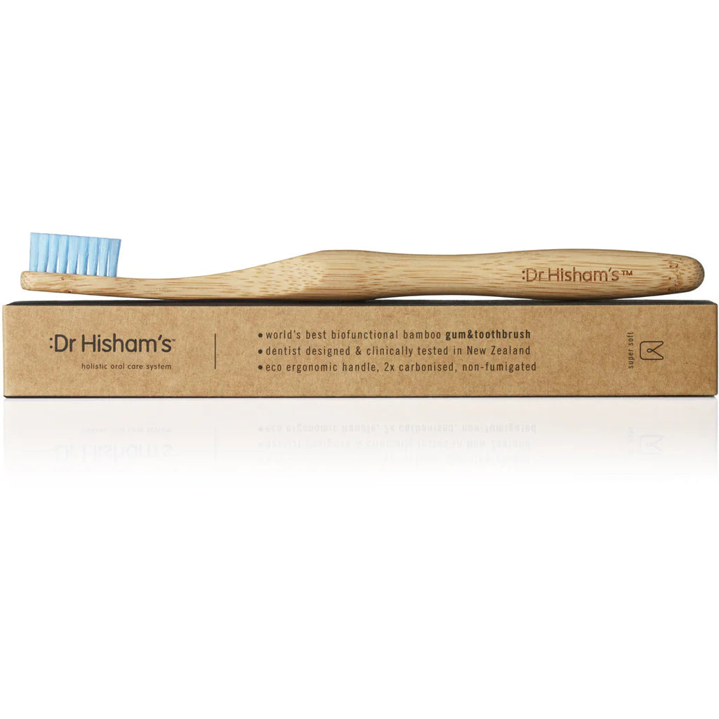 Dr Hisham's Bamboo Gum & Toothbrush - Box of 12 (Mixed)