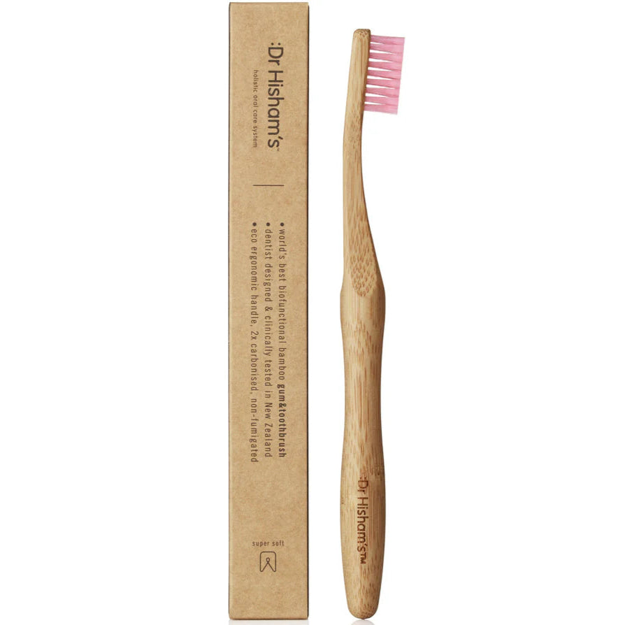 Dr Hisham's Bamboo Gum & Toothbrush - Box of 12 (Mixed)