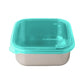U Konserve Square To-Go Container SMALL 440ml / 15oz Island Teal Silicone Lid