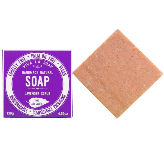 Viva La Body Lavender Scrub Soap Bar 130g - Tone & Smooth