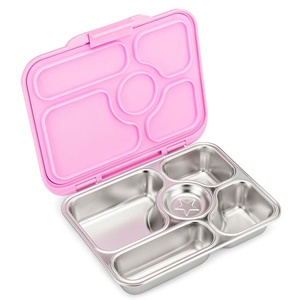 Yumbox Presto Stainless Steel Bento Lunch Box Rose Pink