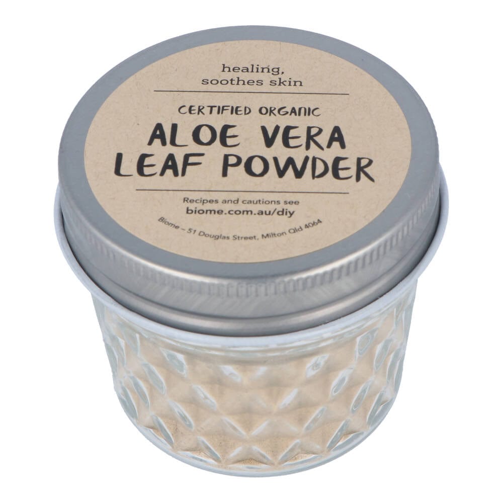 Aloe Vera Leaf Powder in Glass Jar 40g