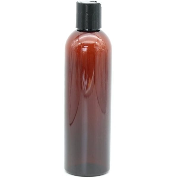 Amber PET Plastic Disc-Cap Bottle 250ml