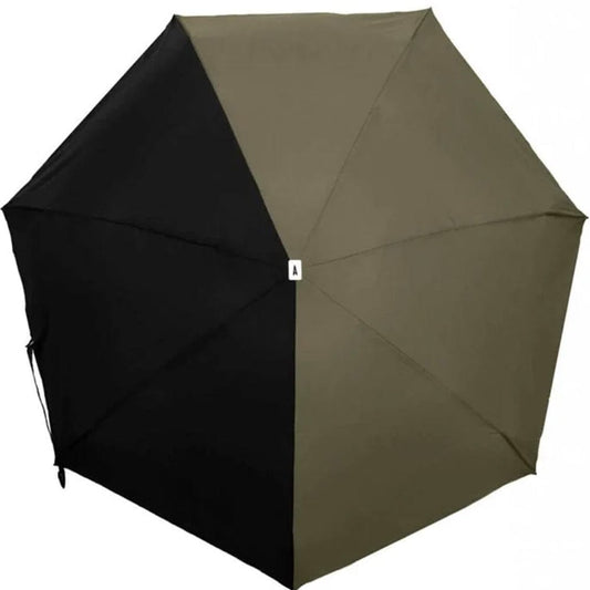 ANATOLE Two Toned Micro Umbrella Khaki & Black ALMA