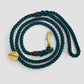 Animals In Charge All Weather Rope Leash - Forest Green Brass