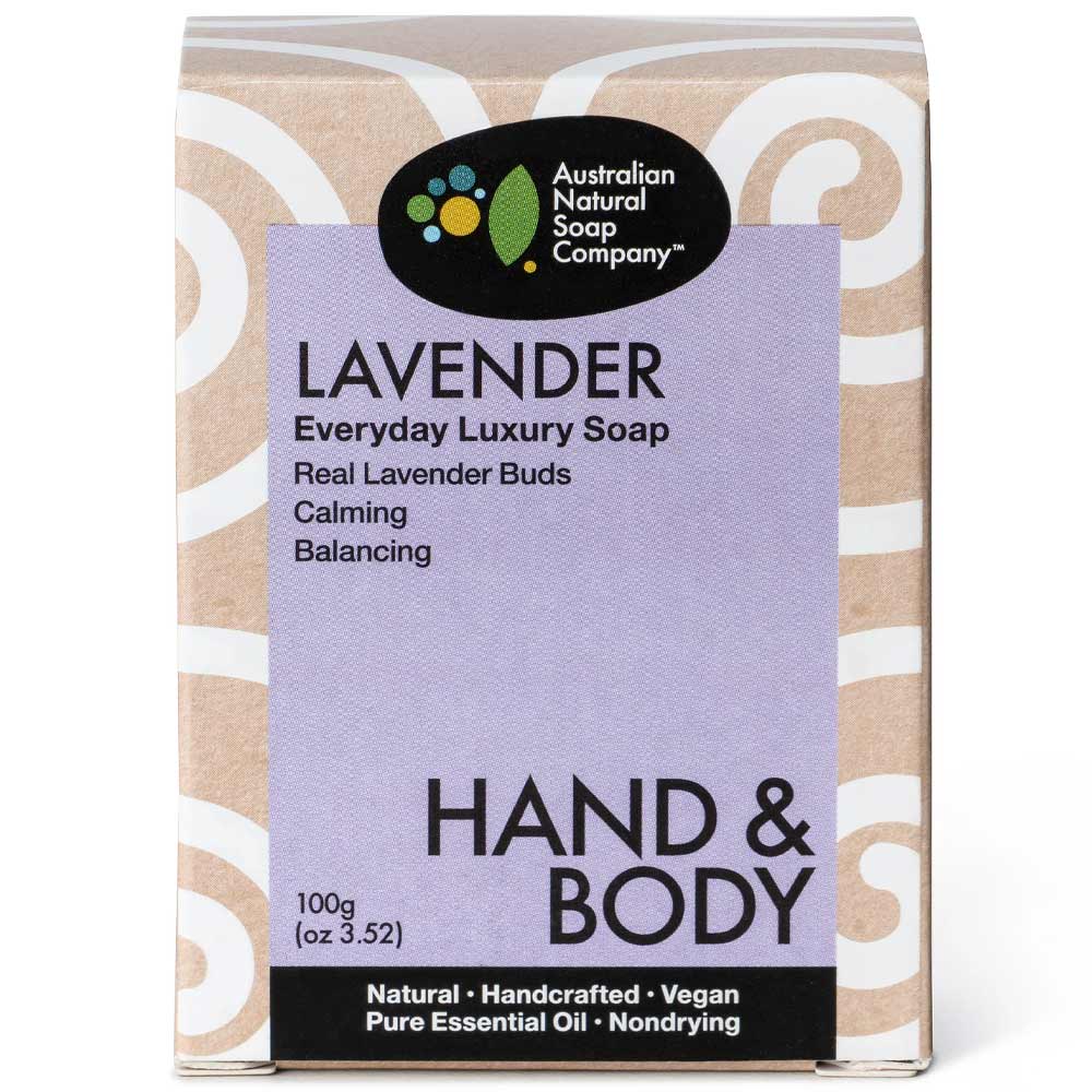 Australian Natural Soap Company Hand & Body Soap Bar - Lavender