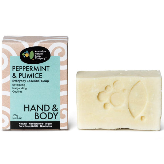 Australian Natural Soap Company Hand & Body Soap Bar - Peppermint & Pumice