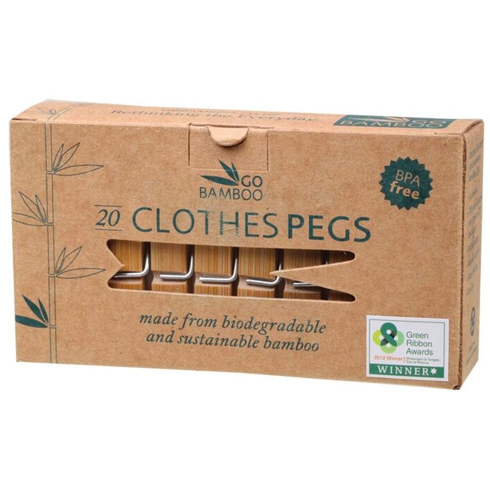 Bamboo clothes pegs (pack of 20)
