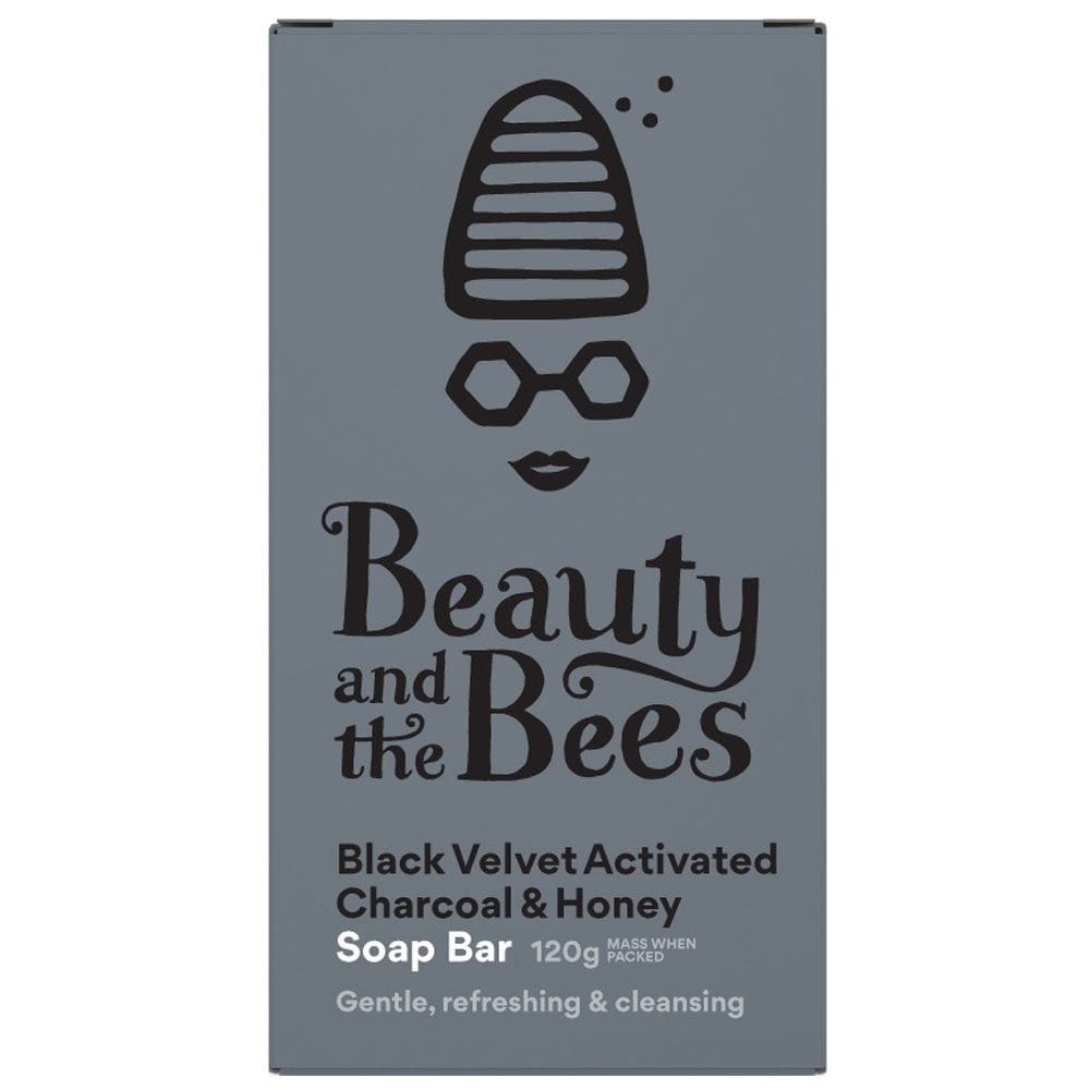 Beauty & the Bees Real Soap - Black Velvet Bamboo Charcoal