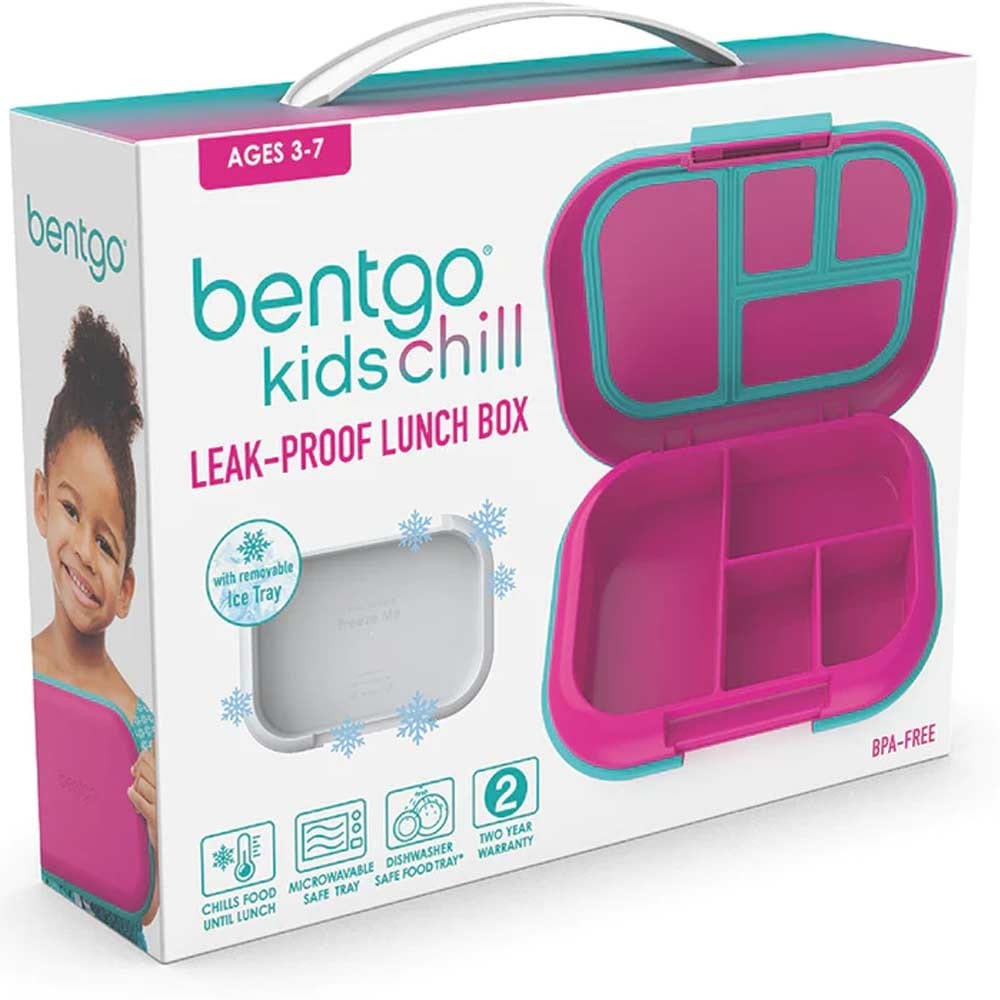 Bentgo Kids CHILL Leak-proof Bento Lunch Box Fuchsia Teal