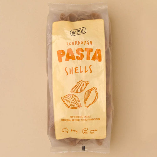 Berkelo Sourdough Pasta 400g Wholewheat Shells