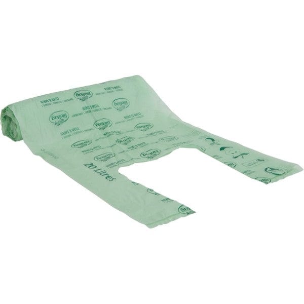 BioBag Biodegradable Plastic Bin Liners 20 Litre with Handles (20 bags/packaged)