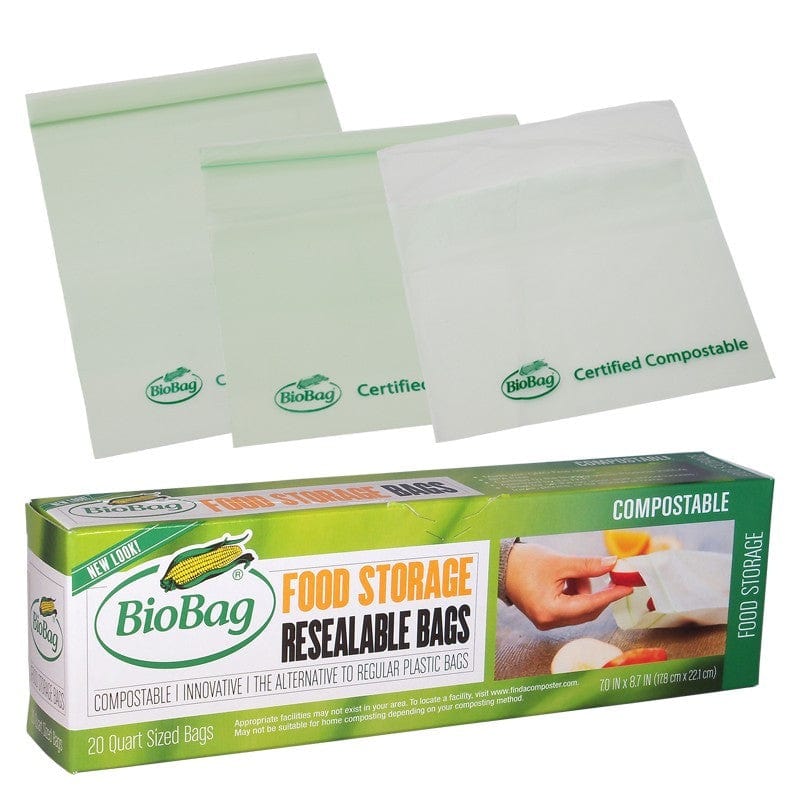 BioBag resealable food storage bags (20)
