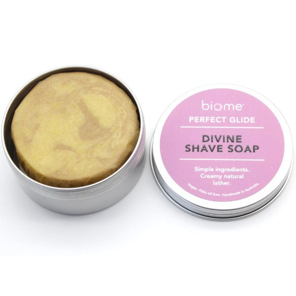 Biome Divine Shave Soap in Tin 120g image 1