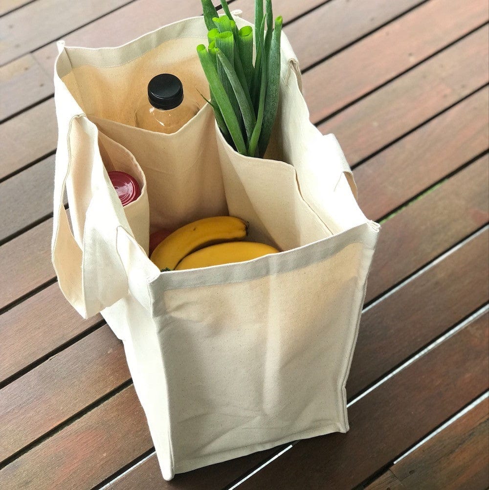 Biome Organic Cotton Canvas Tote Shopping Bag - Natural