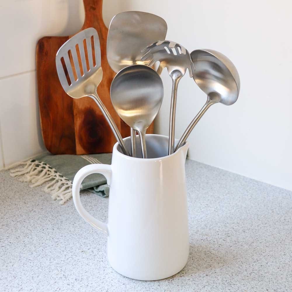 Biome five-piece stainless steel kitchen utensil set