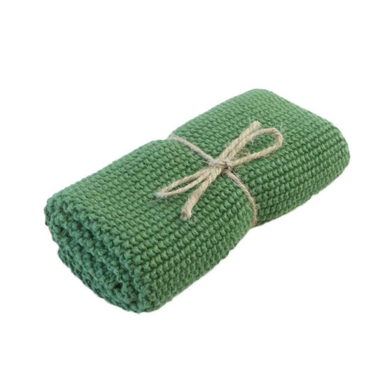 Brightwood Organic Cotton Face Washer All Purpose Cloth - Fern Green