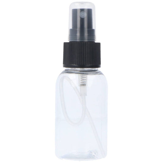 Clear PET Plastic Travel Size Bottle 50ml Atomiser Spray Lid