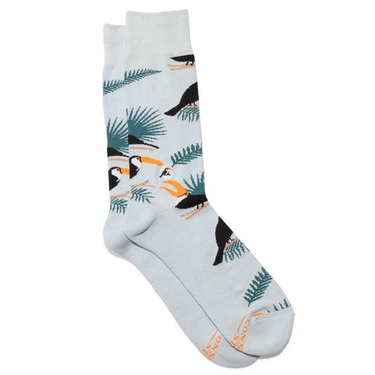 Conscious Step Socks That Protect Toucans Mens 8-13 / Womens 9-14