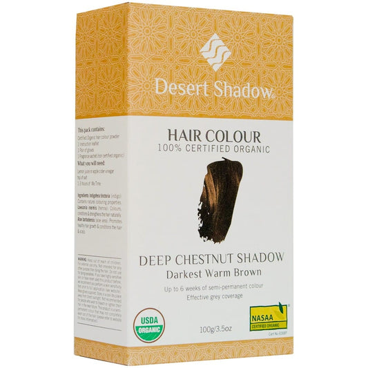 Desert Shadow Organic Hair Colour - Deep Chestnut Shadow 100g