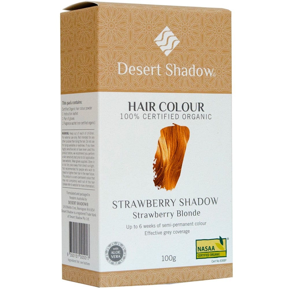 Desert Shadow Organic Hair Colour - Strawberry Shadow 100g