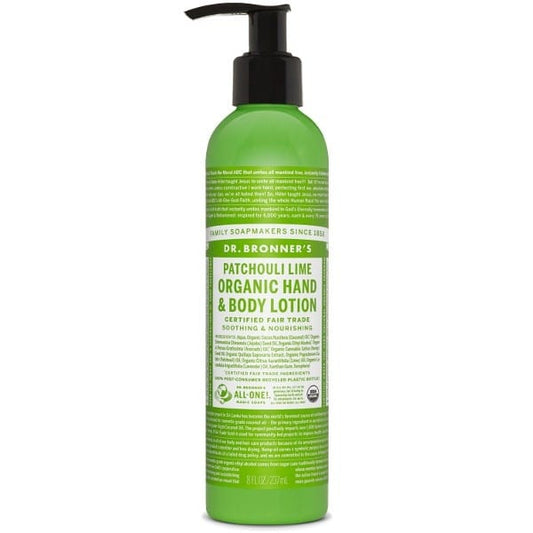 Dr. Bronner's Hand & Body Lotion 237ml - Patchouli Lime