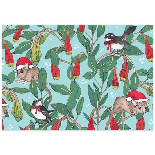 Earth Greetings Christmas Folded Wrapping Paper - Festive Forest