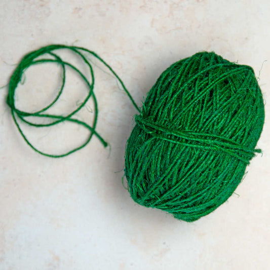 Earth Greetings Fair Trade Handspun Hemp Twine 50m - Green