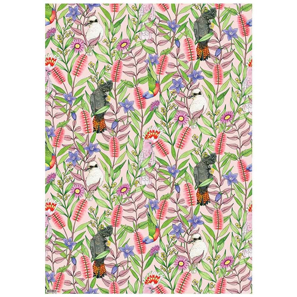 Earth Greetings Wrapping Paper - Australian Birdsong