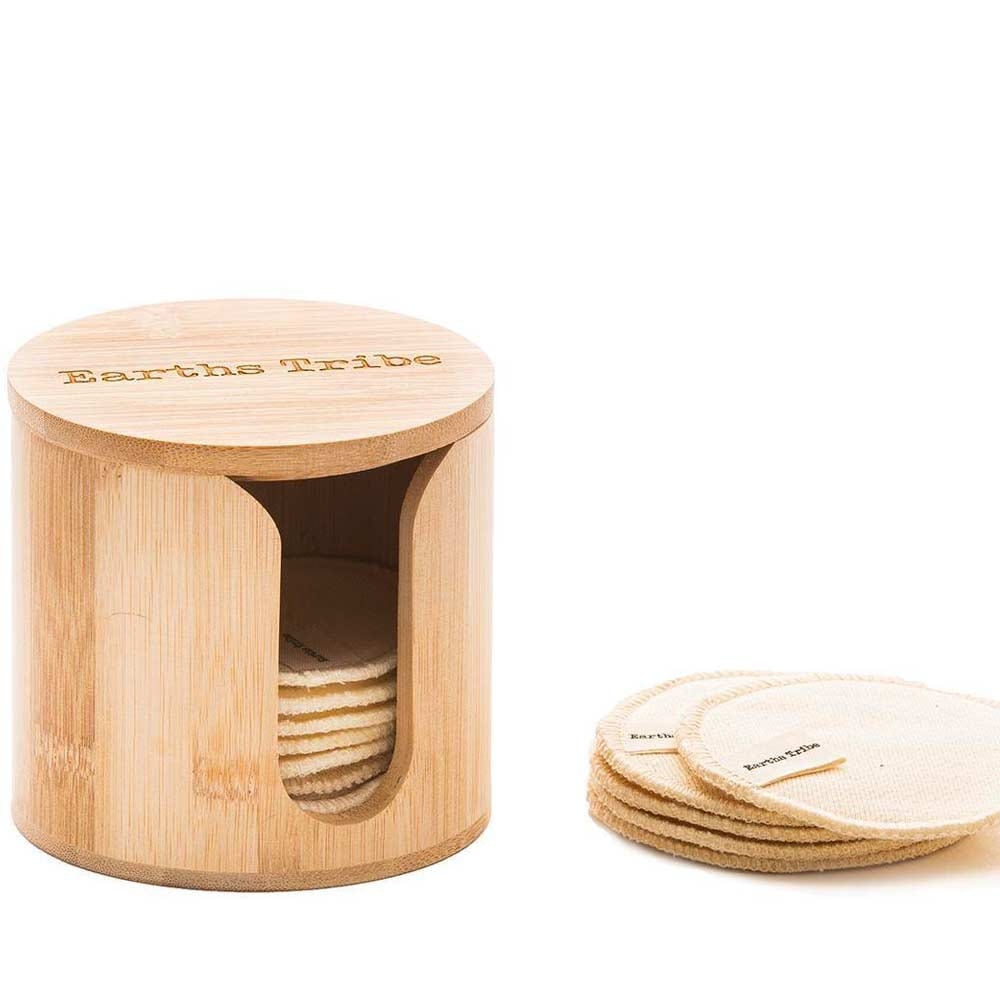 Earths Tribe Bamboo Makeup Round Holder