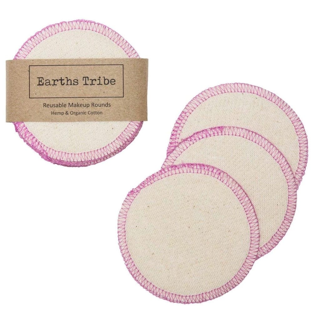 Earths Tribe Hemp & Organic Cotton Reusable Makeup Rounds 10pk